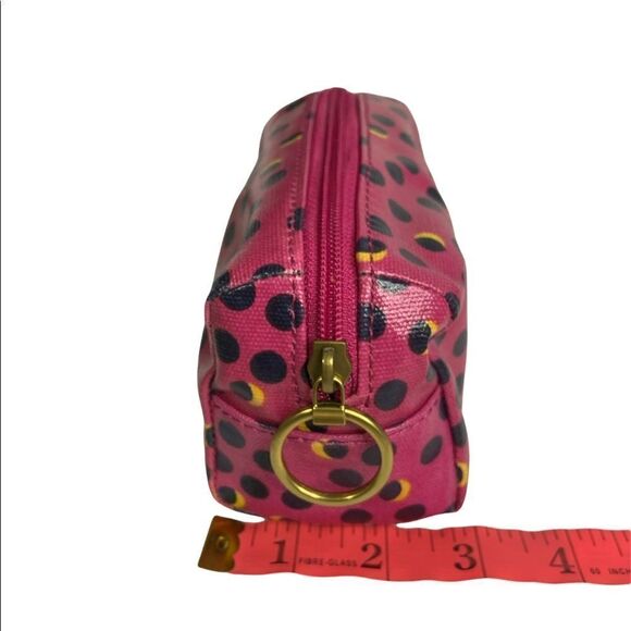 FOSSIL Key Per Small Cosmetic Bag Travel Pouch Polka Dots - Picture 9 of 9